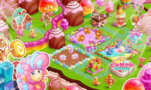 Sweet Candy Farm with magic Bubbles and Puzzles