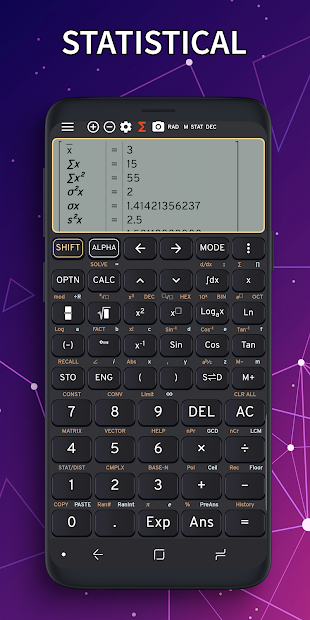 Math Camera fx calculator 991 Solve = taking photo