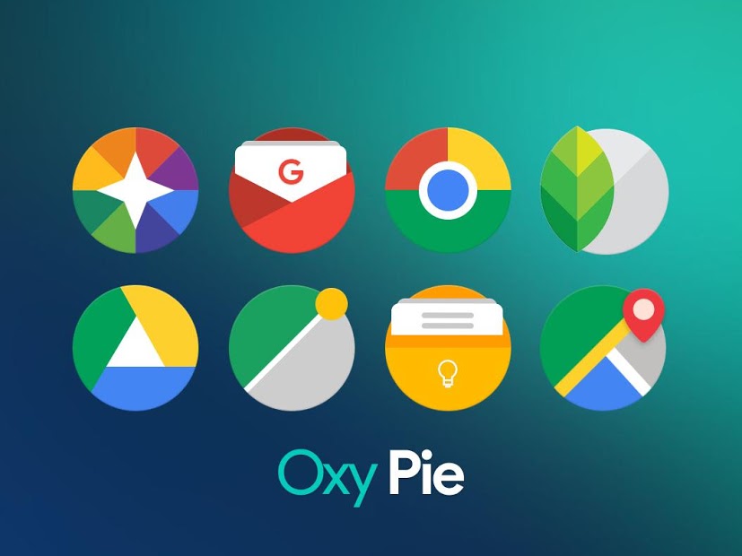 OxyPie Free Icon Pack - Round UI