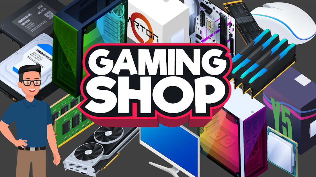 Gaming Shop Tycoon  - Idle Shopkeeper Tycoon Game  (Mod Mone