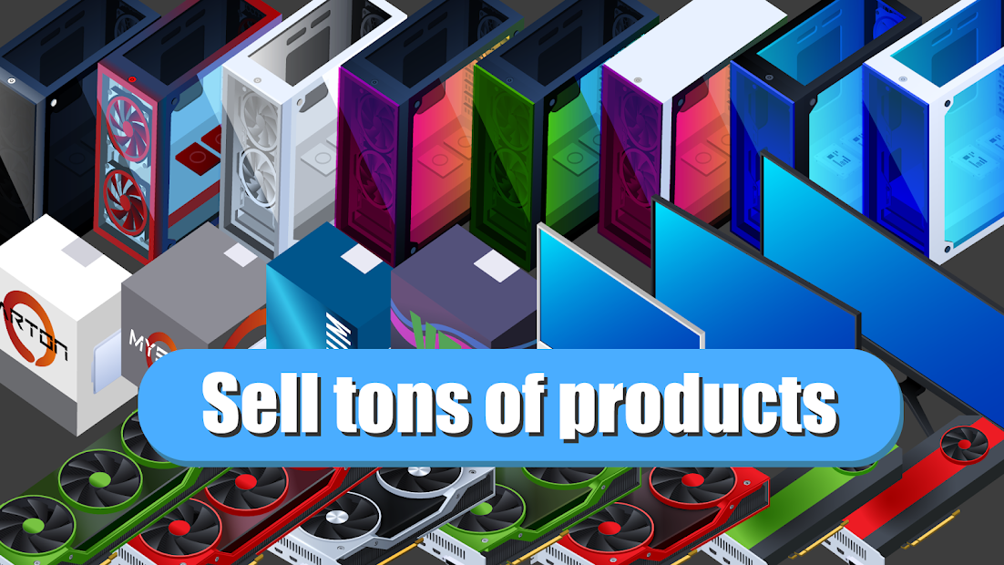 Gaming Shop Tycoon  - Idle Shopkeeper Tycoon Game  (Mod Mone