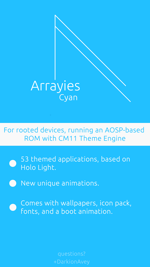 Arrayies Cyan CM11/PA/Mahdi