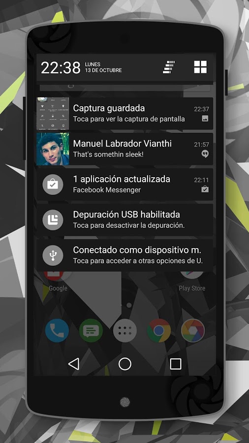 Lollipop 5.0 Dark Theme