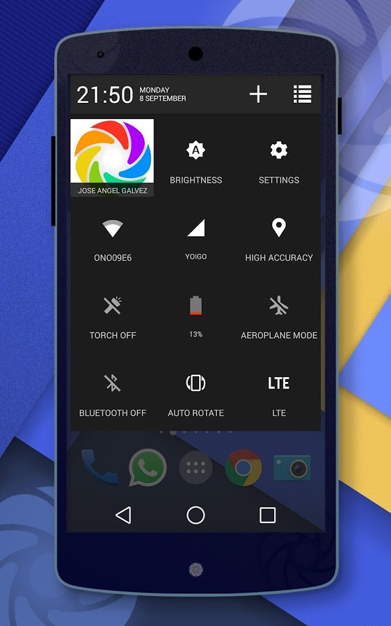 Lollipop 5.0 DarkBlue Theme