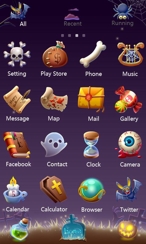 Pumpkin head GO Launcher Theme