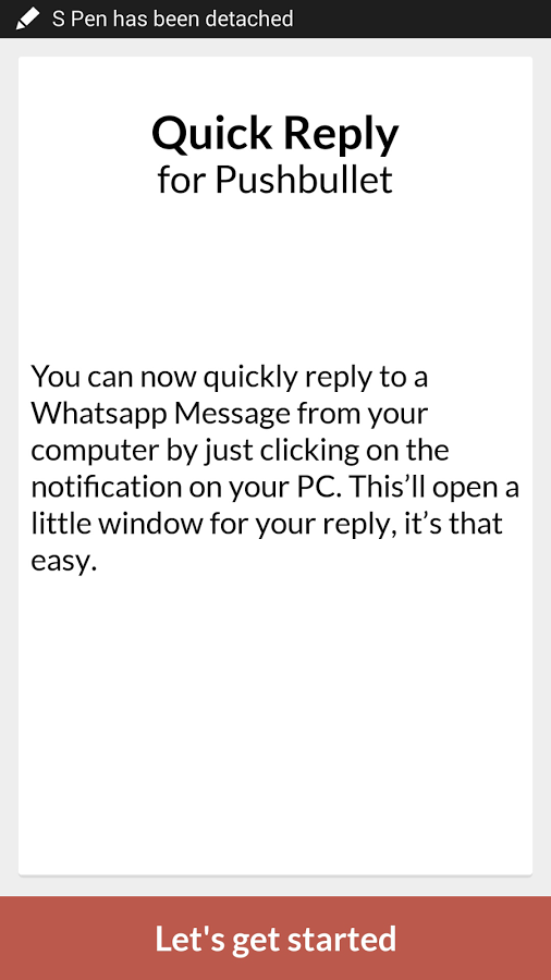 Quick Reply for Pushbullet