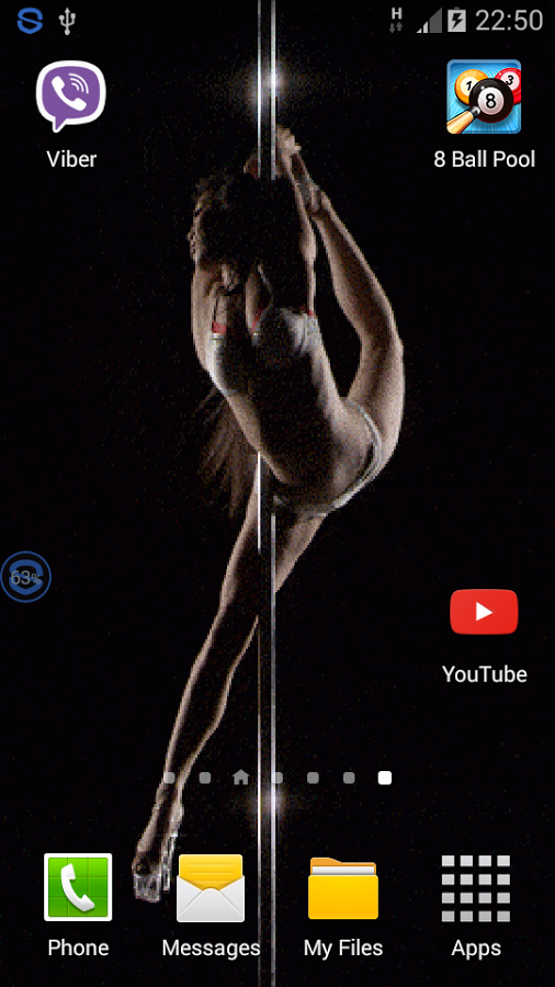 Animated Pole Dancer Wallpaper