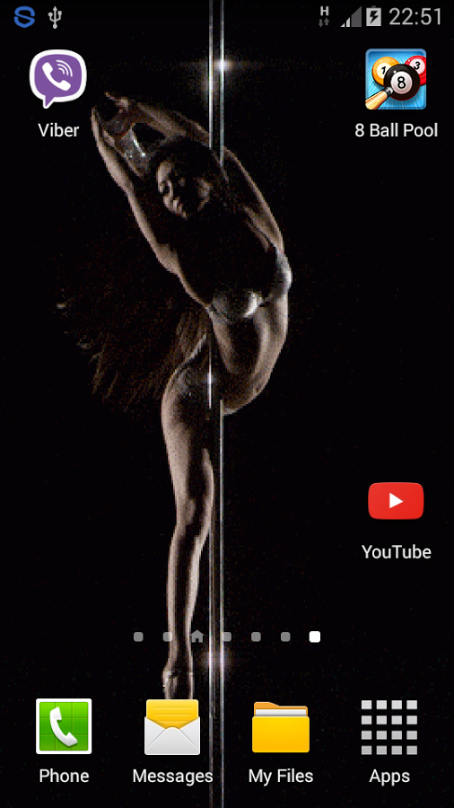 Animated Pole Dancer Wallpaper