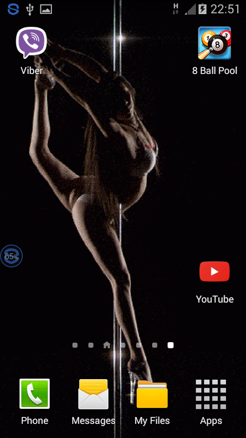 Animated Pole Dancer Wallpaper