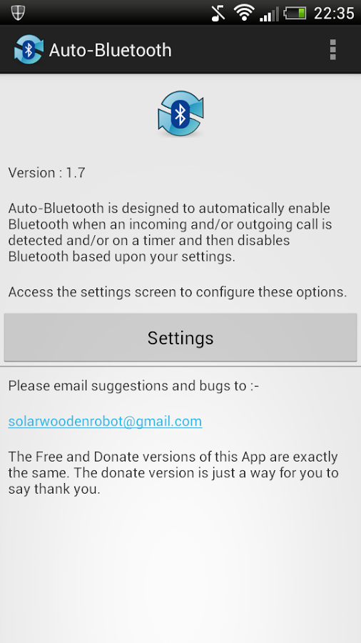 Auto Bluetooth - Donate