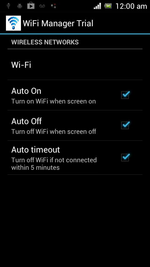 Auto Wifi On Off Switch