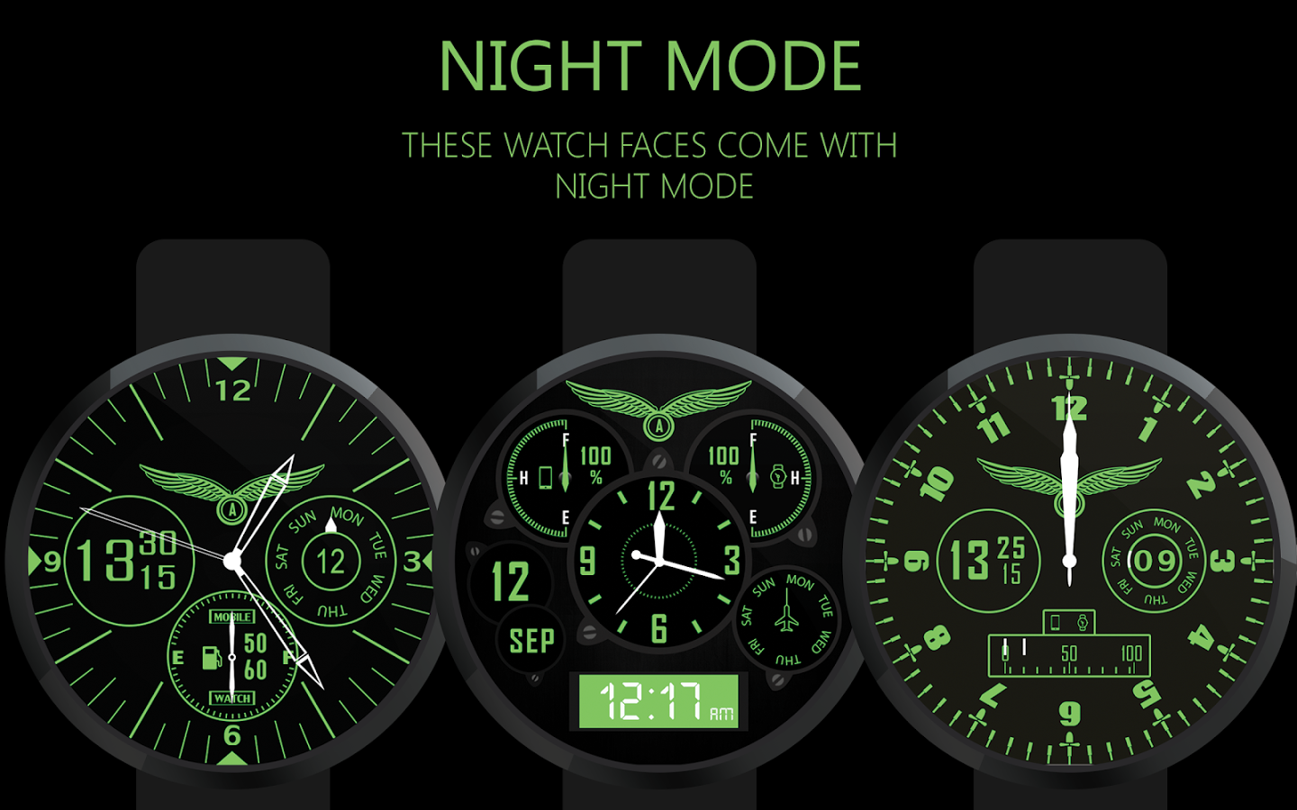 Aviator watch face HD Bundle