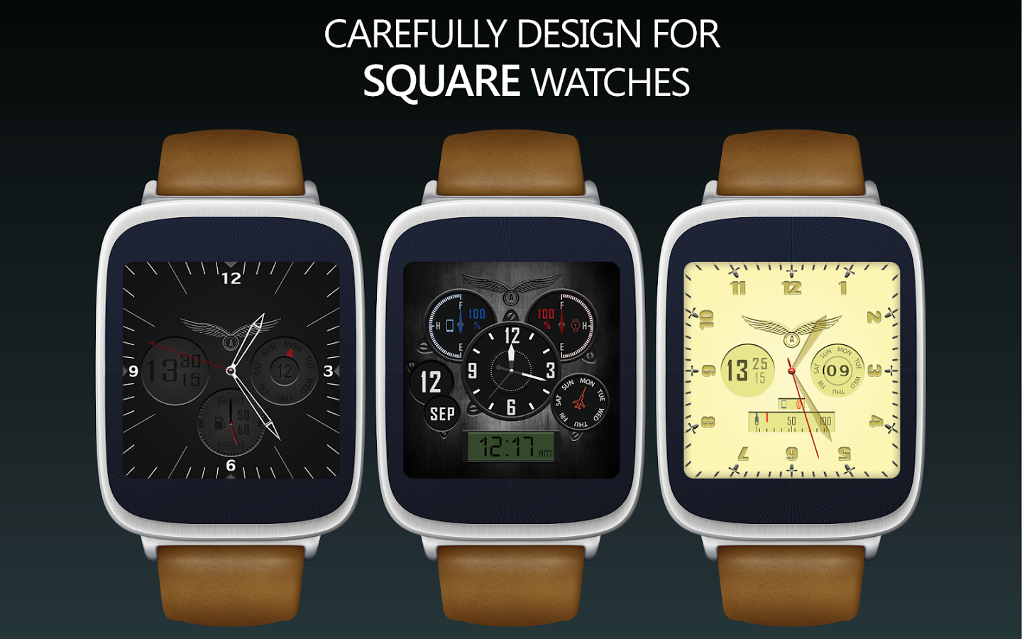 Aviator watch face HD Bundle
