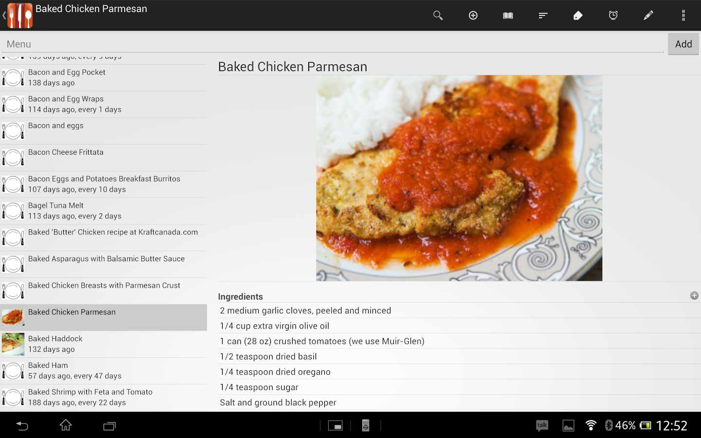 Food Planner Pro Module