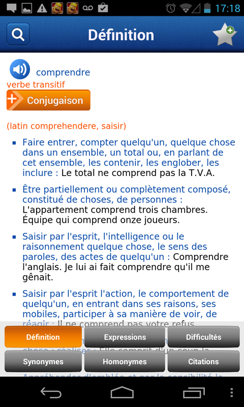 French Larousse dictionary