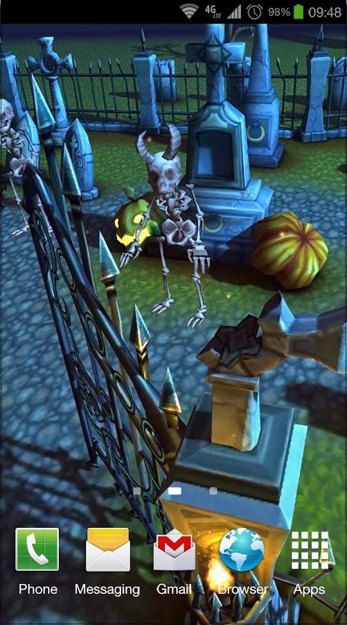 Halloween Cemetery 3D LWP