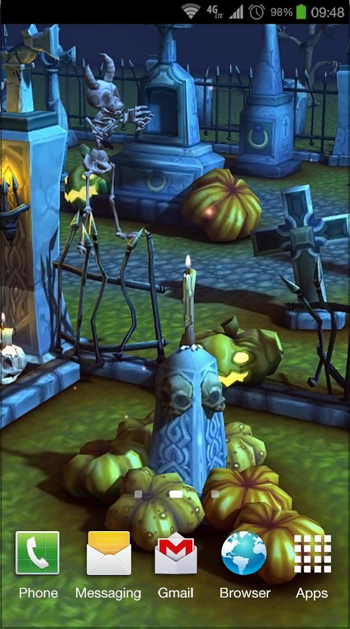 Halloween Cemetery 3D LWP