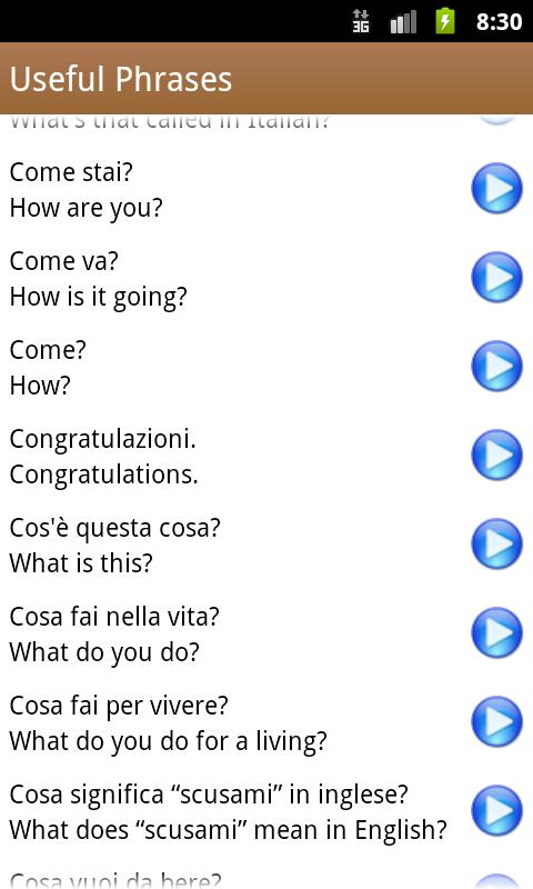 Italian Class