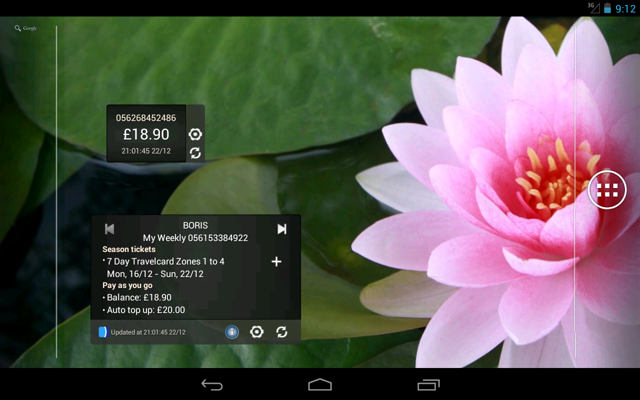 London Oyster Contactless +