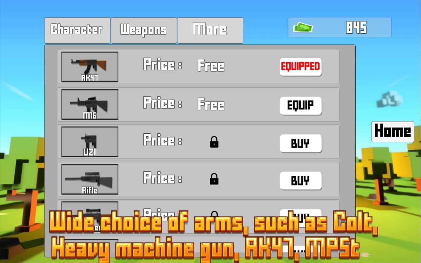 Pixel Shooter Zombies (Mod Money/Ammo)