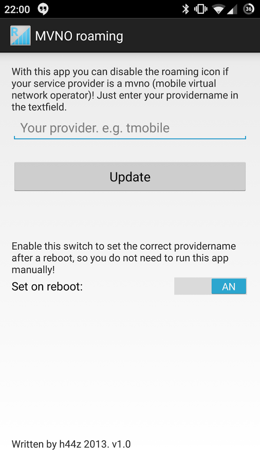 (ROOT) MVNO no roaming