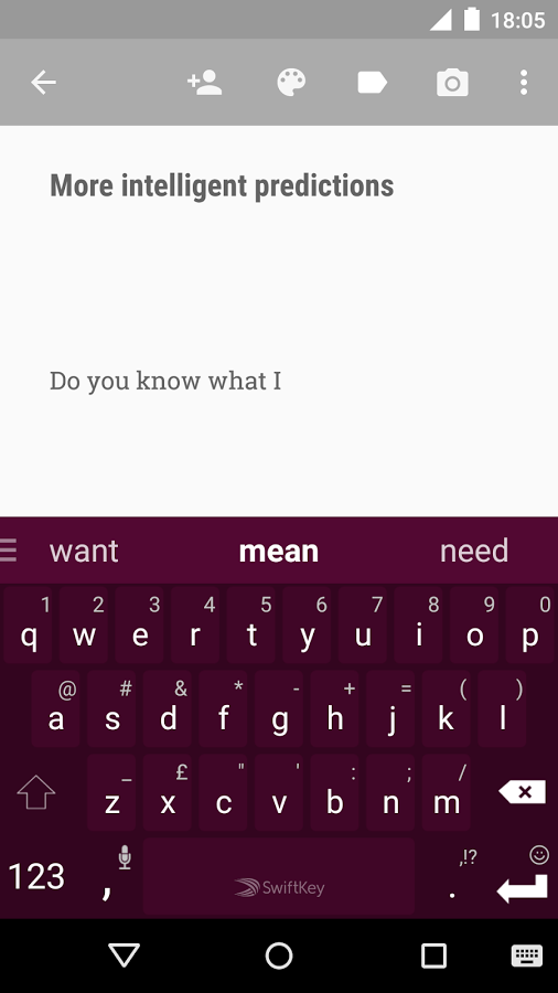 SwiftKey Neural Alpha