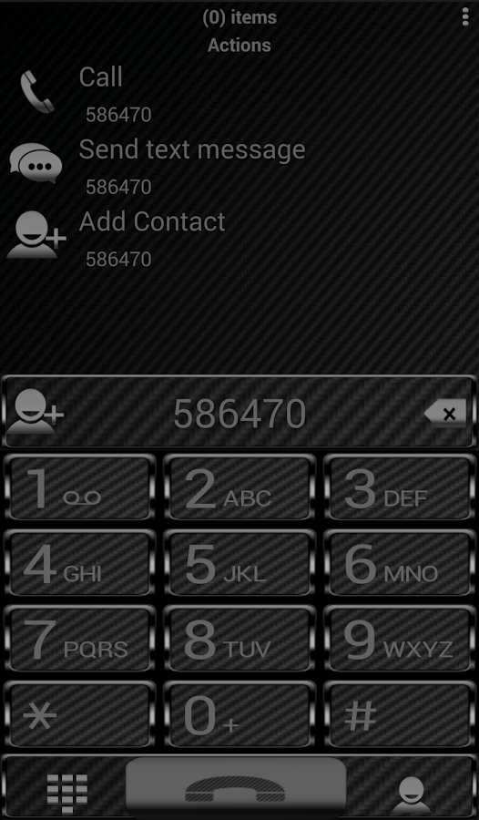 Theme Black Carbon RocketDial