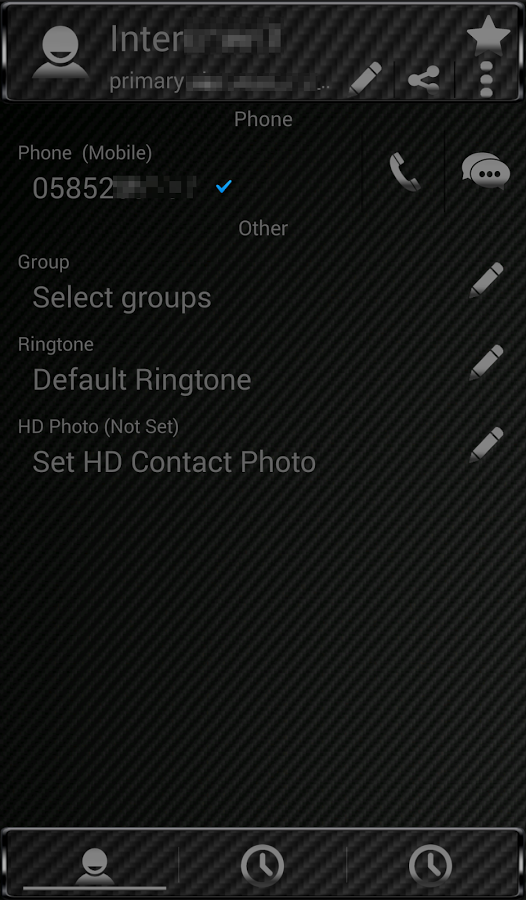 Theme Black Carbon RocketDial