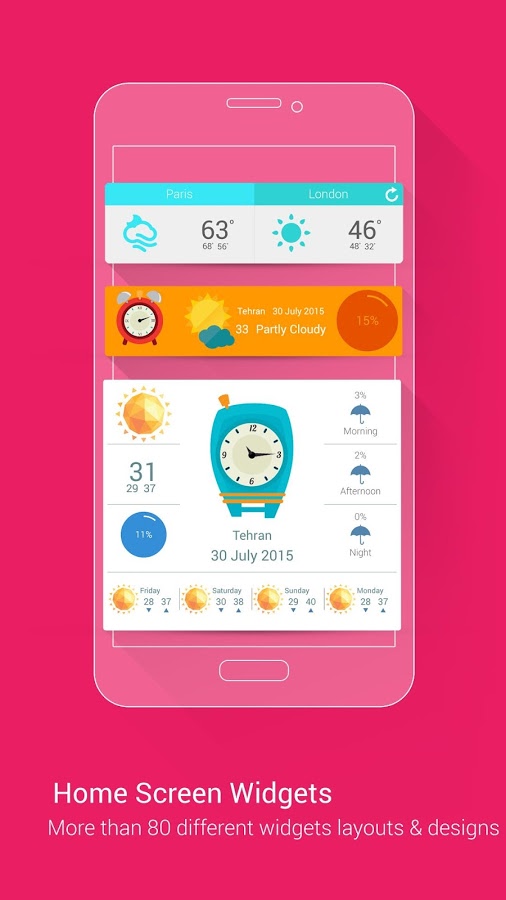 Weather 360: forecast & widget