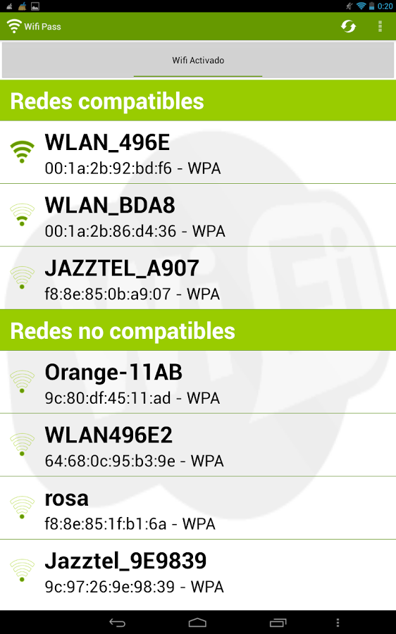 Wifi pass