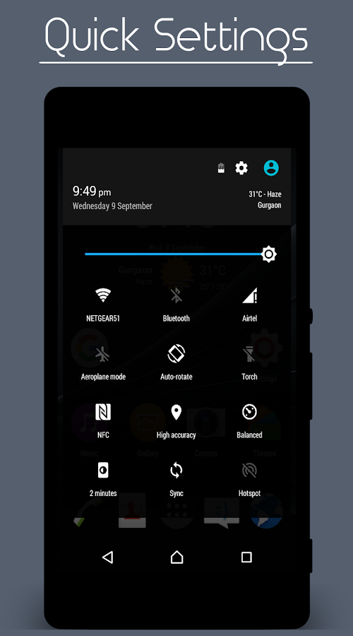 XperiaPOP Dark CM12/12.1 Theme