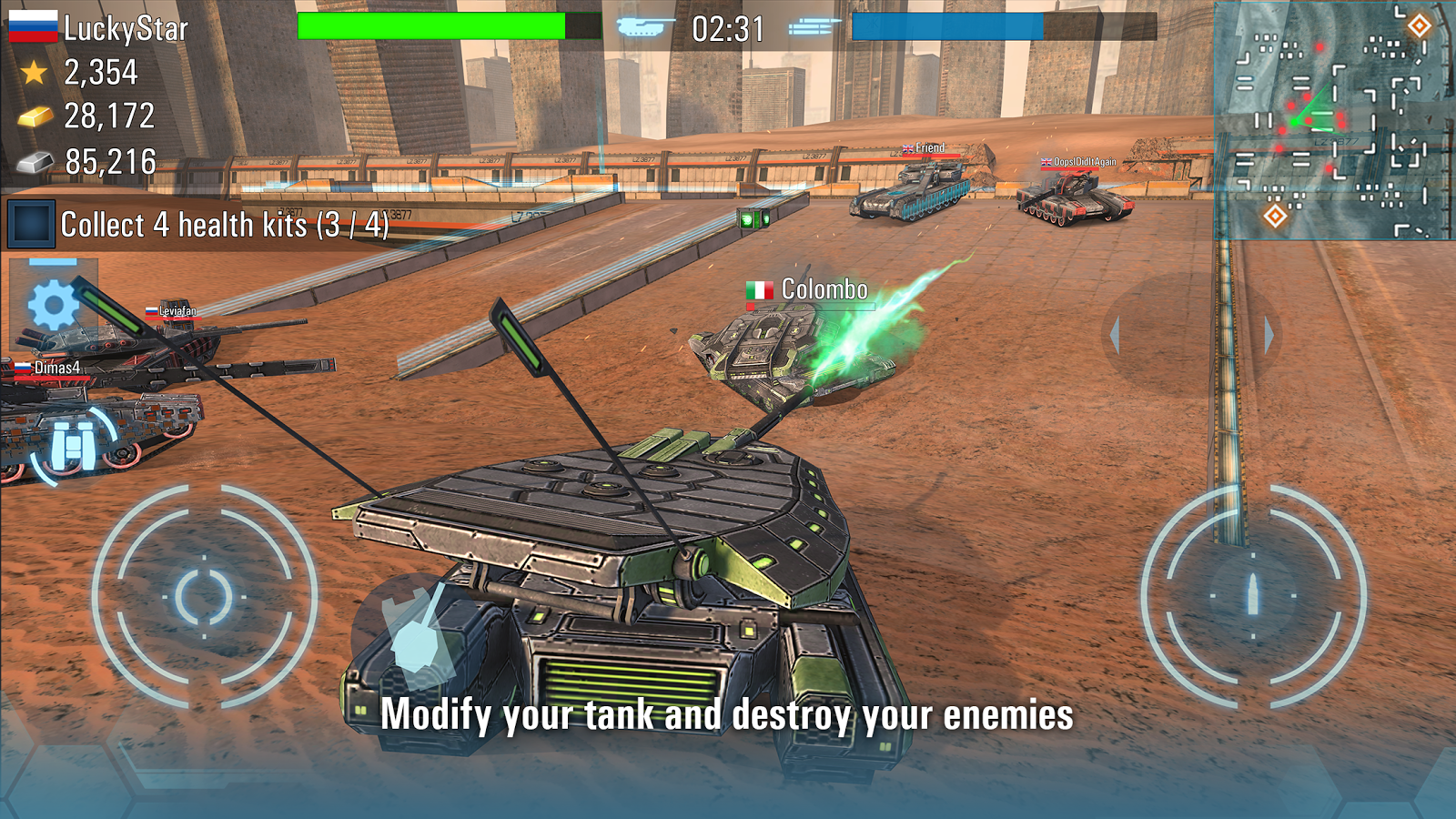 Future Tanks: Free Multiplayer Tank Shooting Games