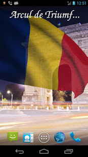 3D Romania Flag