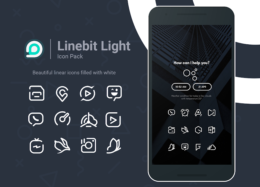 Linebit Light - Icon Pack