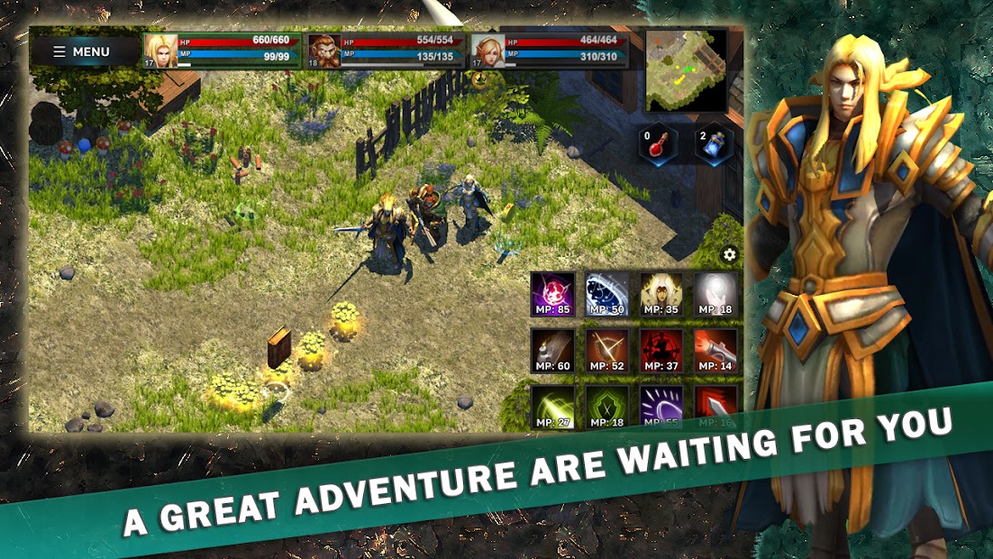 Fantasy Heroes: Legendary Raid RPG Action Offline (free shop
