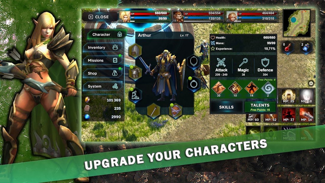 Fantasy Heroes: Legendary Raid RPG Action Offline (free shop
