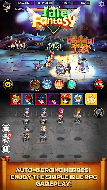 Idle Fantasy : Merge clicker RPG (Mod Money)