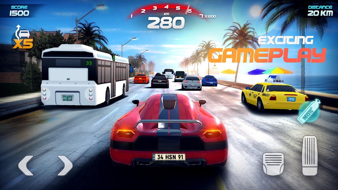 Race Pro: Speed Car Racer in Traffic  (free shopping)