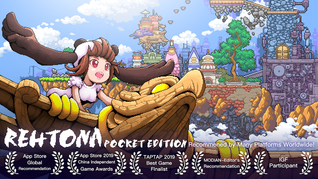 Rehtona - Super Jump Pixel Puzzle Game (free shopping)