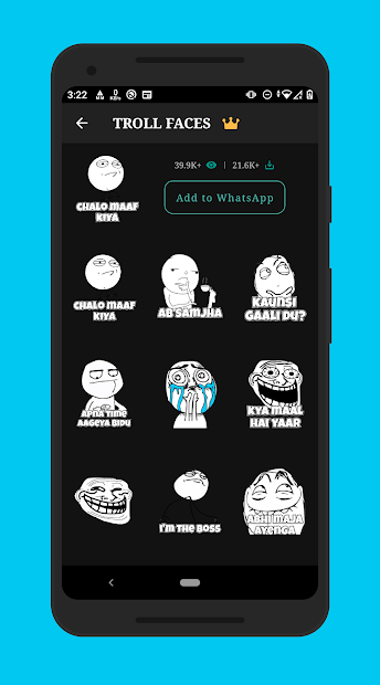 Status, Sticker Saver (mod)