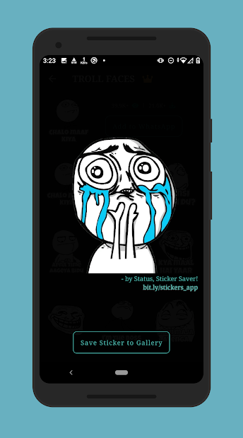 Status, Sticker Saver (mod)