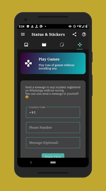 Status, Sticker Saver (mod)