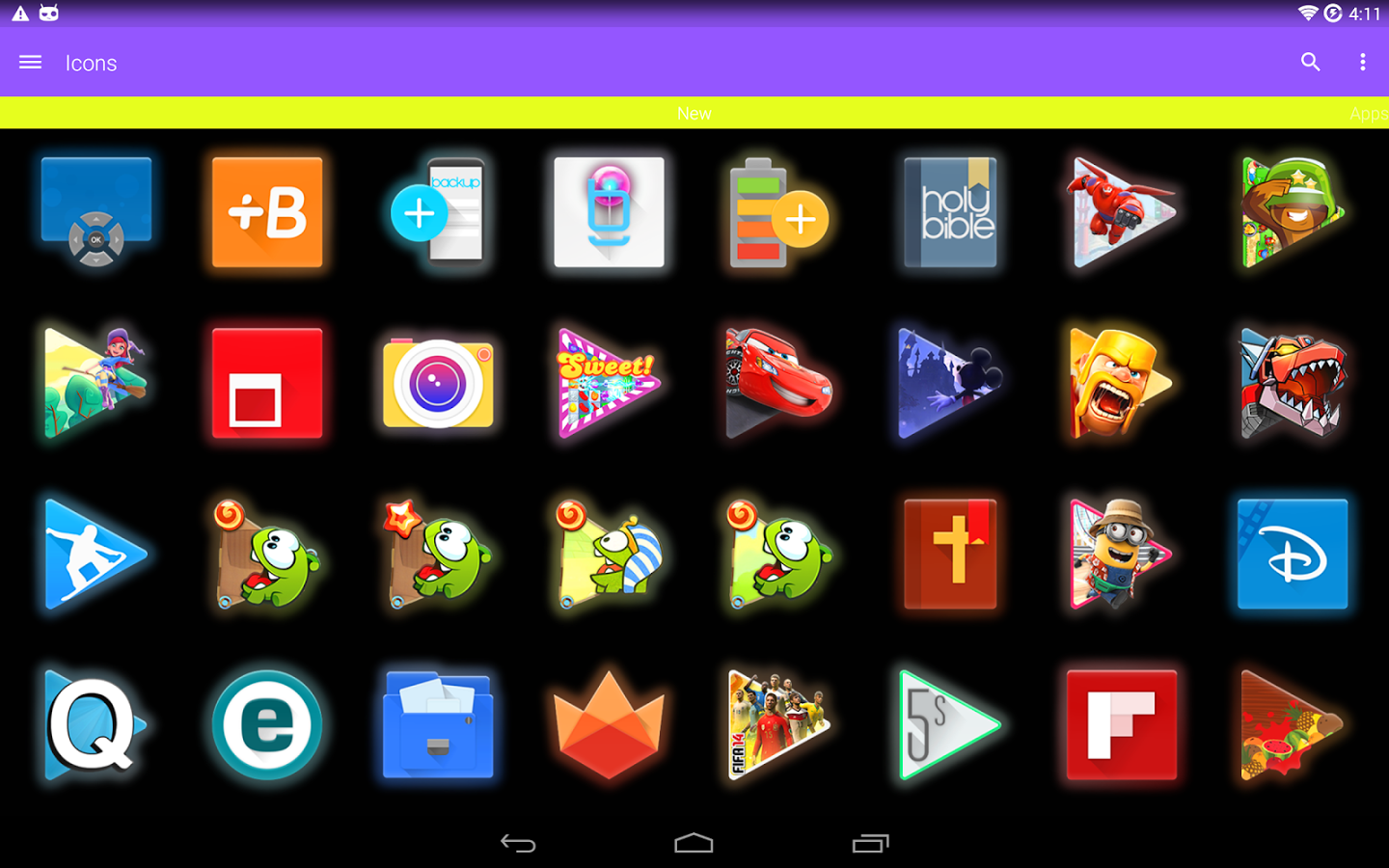 GlowPop Launcher Theme