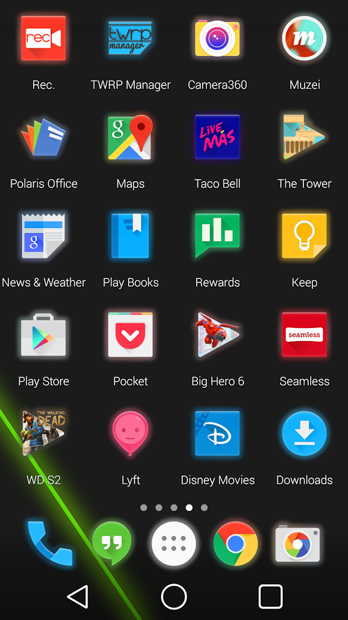 GlowPop Launcher Theme