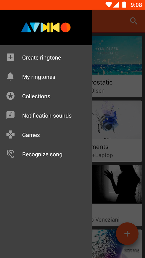 Audiko ringtones for Android