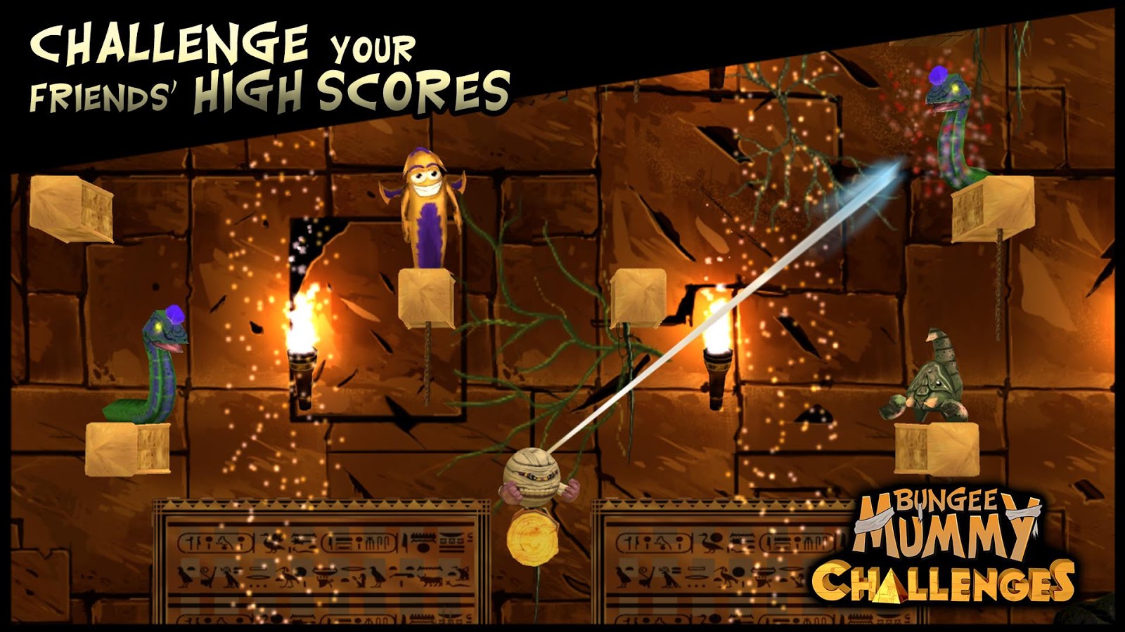 Bungee Mummy: Challenges