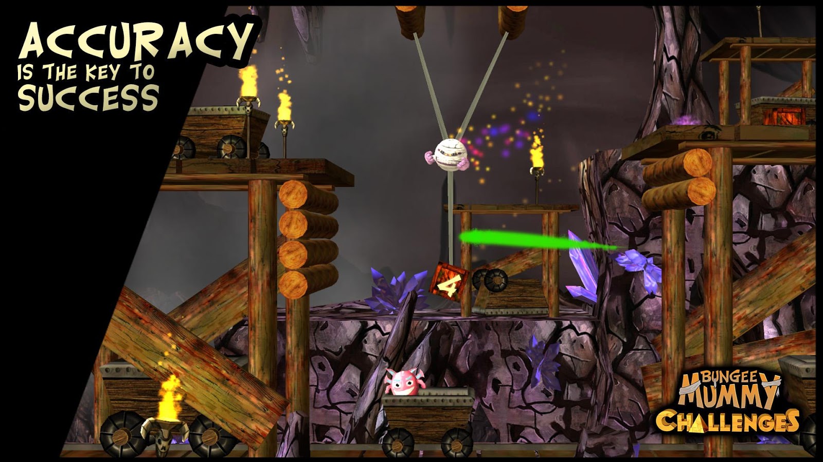 Bungee Mummy: Challenges