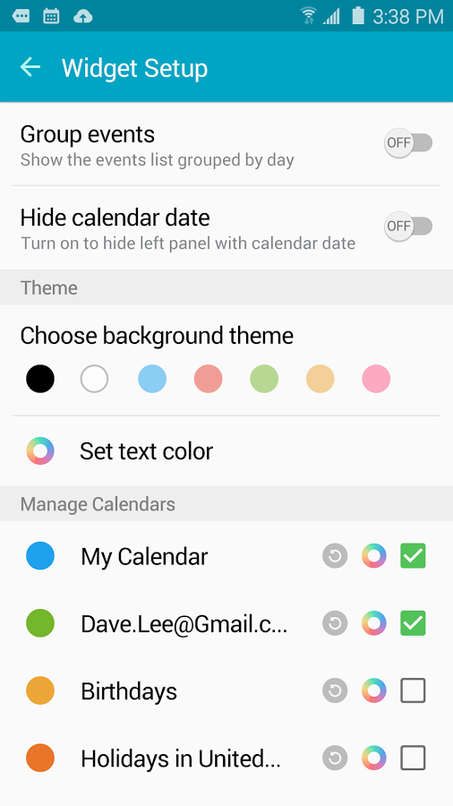 Clean Calendar Widget Pro