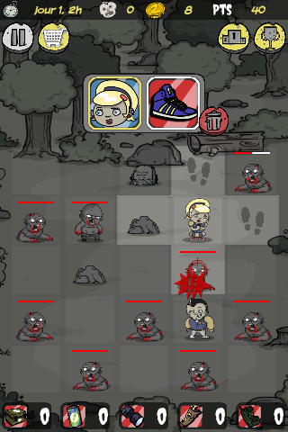 Cornered by zombies