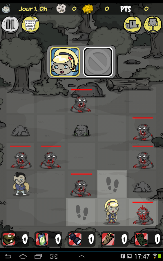 Cornered by zombies